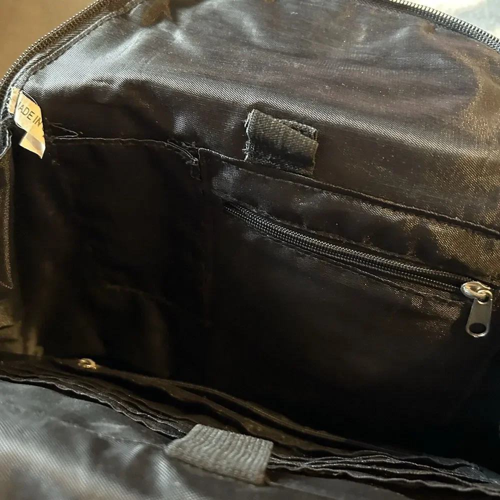 TOTES brand Nylon Backpack Black Ladies